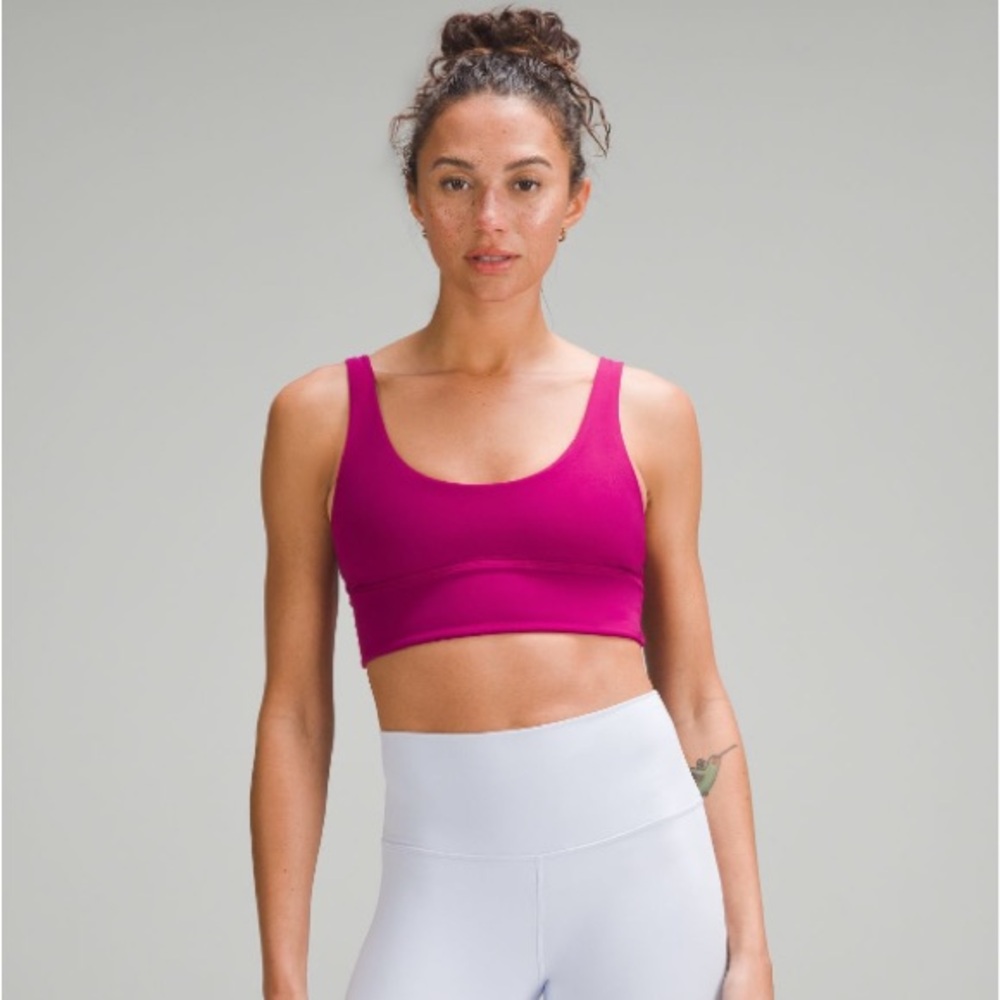 lululemon athletica Pink Sports Bra and Biker Shorts
